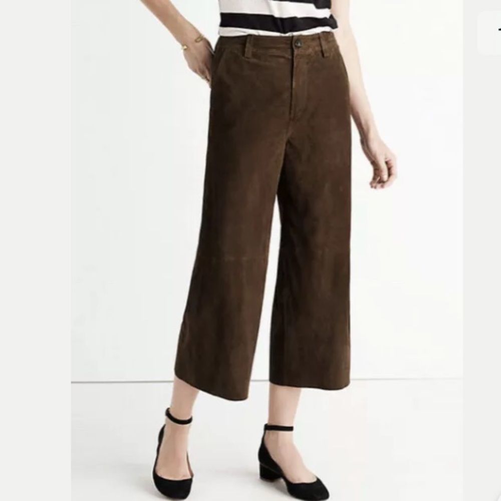 Madewell Suede Wide Leg Pants